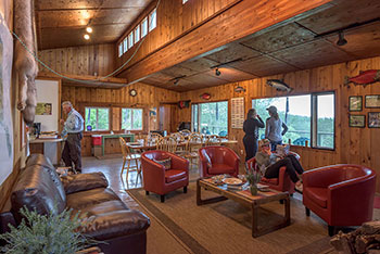 Inside the lodge